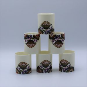 Vintage eierdopjes 6x