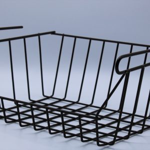 Vintage bruine kast draadmand