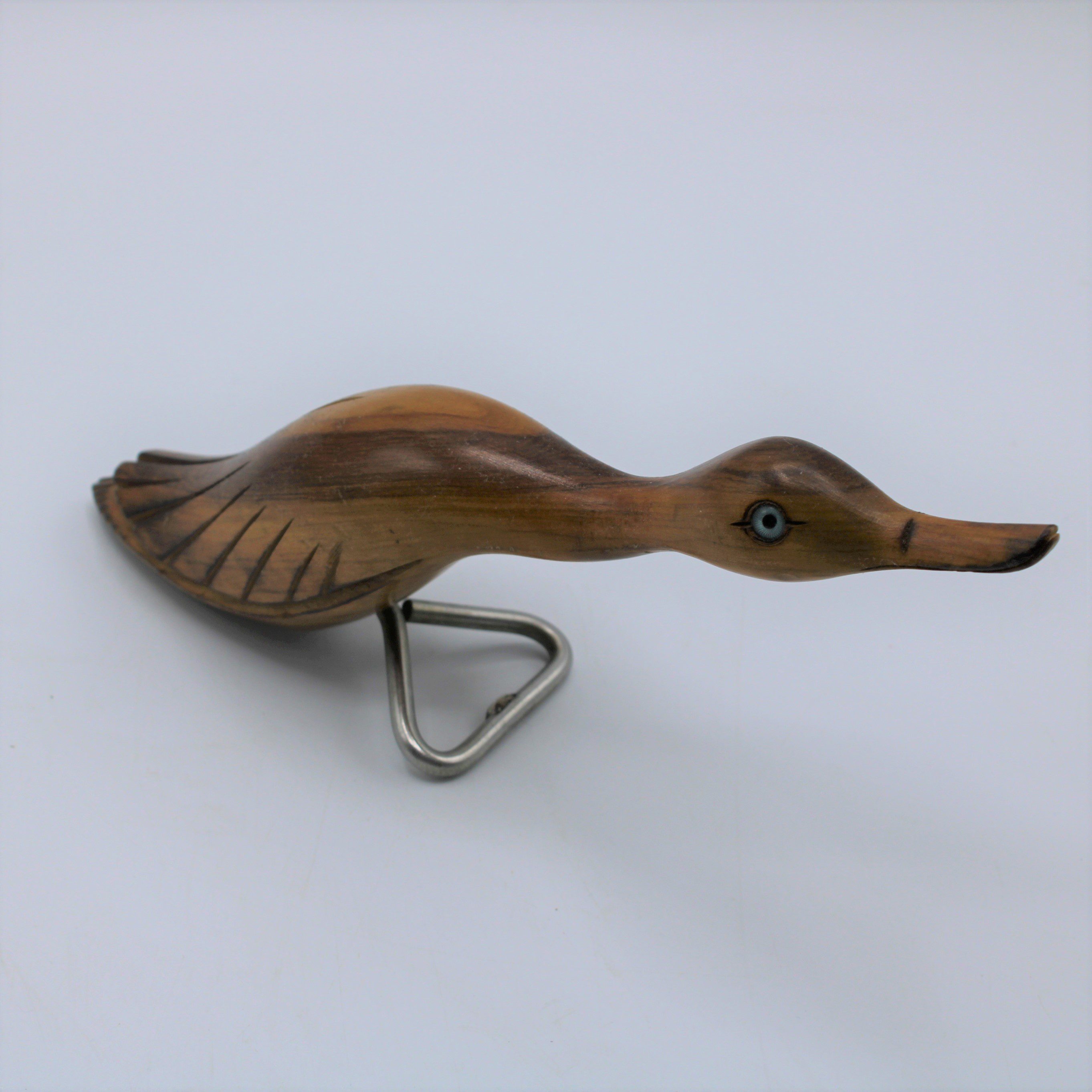 Vintage teak eend opener