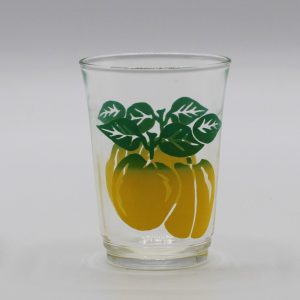 Vintage fruit sapglas citroen