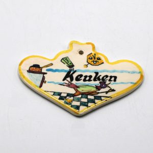 Vintage Toni Raymond Deurplaatje Keuken