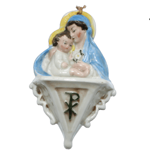 Wijwaterbakje Made in France Porselein