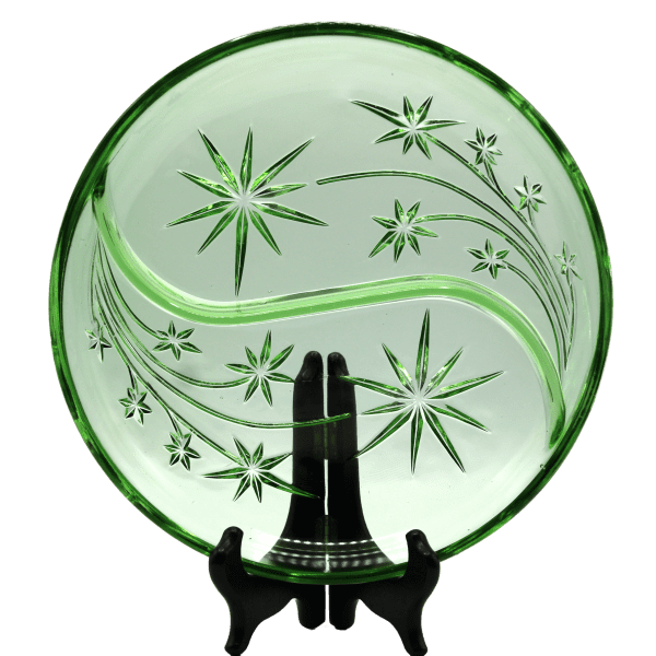 Vintage Groene Glazen Schaal - Afbeelding 5