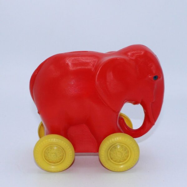 Vintage Jaren 60 Plastic Olifant - Afbeelding 4
