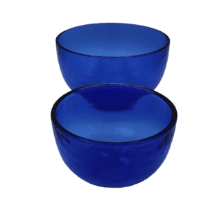 Vintage Blauwe Arcoroc Set Schalen