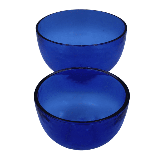 Vintage Blauwe Arcoroc Set Schalen - Afbeelding 3