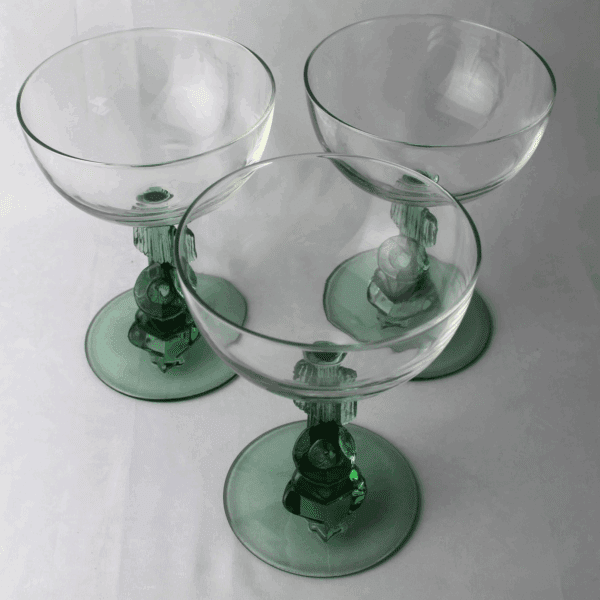 Vintage Set Margarita Glazen - Afbeelding 3