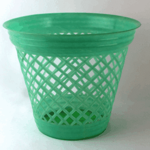 Vintage Groene Plastic Pot