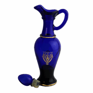 Vintage Blauwe Avon Karaf Elegance