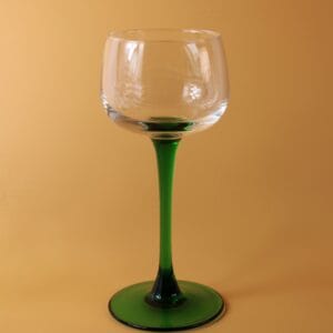Vintage Wijnglazen Groene Voet