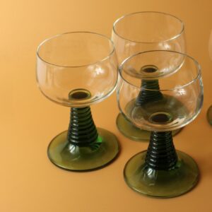 Vintage Wijn Roemers Licht Groene Voet