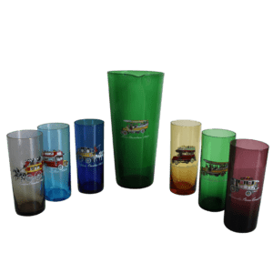 Vintage Set Kan met Glaasjes