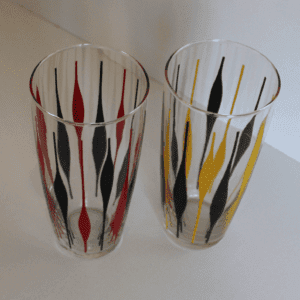 Vintage Set Glazen Highball Jaren 60