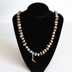 Ketting Pink Agate Botswana