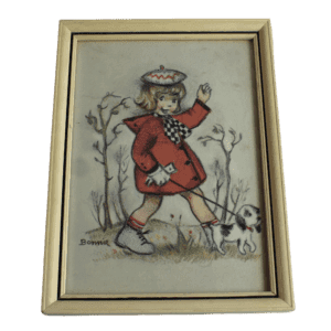Vintage  Set 3 Hummel Schilderijtjes Gesigneerd Bonnie