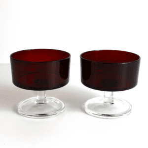 Vintage Set Rood Servies Luminarc France