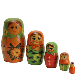 Vintage Matroesjka 5 delig